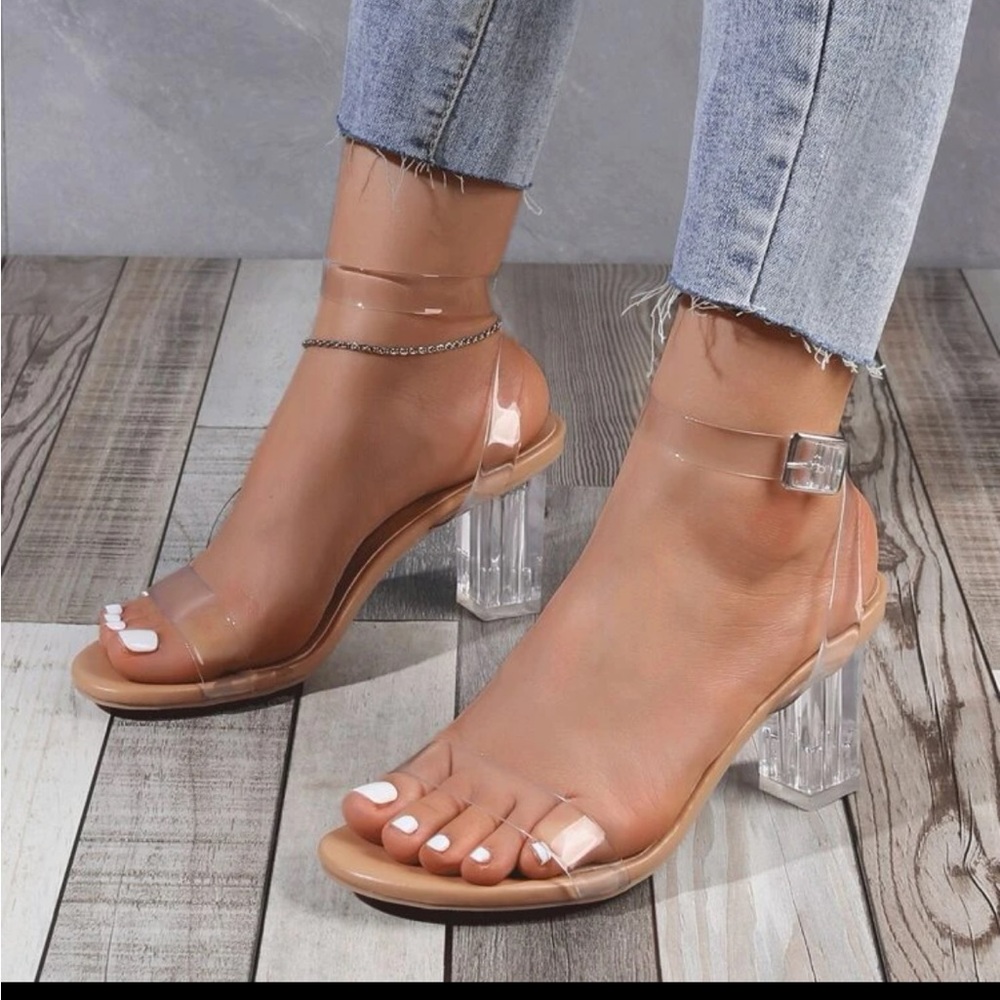 Clear heels